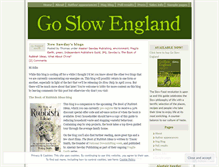 Tablet Screenshot of goslowengland.wordpress.com