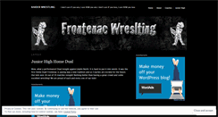 Desktop Screenshot of frontenacwrestling.wordpress.com