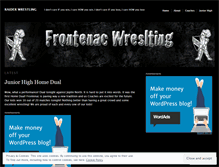 Tablet Screenshot of frontenacwrestling.wordpress.com