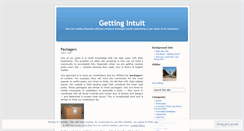 Desktop Screenshot of gettingintuit.wordpress.com