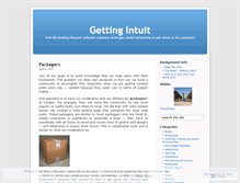 Tablet Screenshot of gettingintuit.wordpress.com