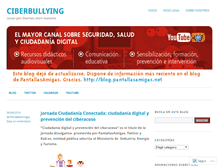 Tablet Screenshot of ciberbullying.wordpress.com