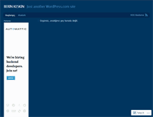 Tablet Screenshot of berin2000.wordpress.com