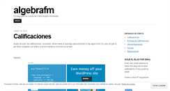 Desktop Screenshot of algebrafm.wordpress.com