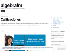 Tablet Screenshot of algebrafm.wordpress.com