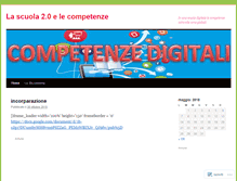 Tablet Screenshot of competenze.wordpress.com