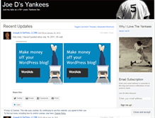 Tablet Screenshot of joedsyankees.wordpress.com