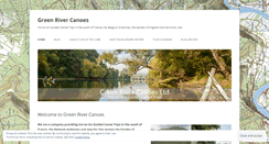 Desktop Screenshot of greenrivercanoes.wordpress.com