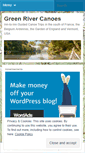 Mobile Screenshot of greenrivercanoes.wordpress.com