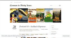 Desktop Screenshot of germaninthirtyyears.wordpress.com