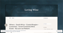 Desktop Screenshot of lovingwine.wordpress.com