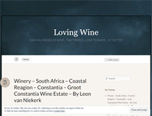 Tablet Screenshot of lovingwine.wordpress.com
