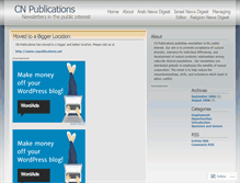 Tablet Screenshot of cnpublications.wordpress.com