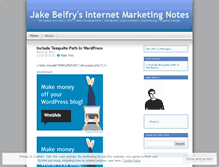 Tablet Screenshot of jakebelfry.wordpress.com