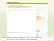 Tablet Screenshot of orangepunctgreen.wordpress.com