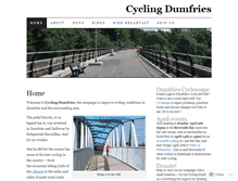 Tablet Screenshot of cyclingdumfries.wordpress.com
