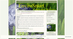 Desktop Screenshot of envirosmartlandscape.wordpress.com