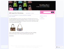 Tablet Screenshot of handbagbuzz.wordpress.com