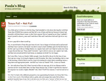 Tablet Screenshot of paulahowell.wordpress.com