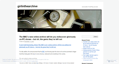 Desktop Screenshot of girlinthearchive.wordpress.com