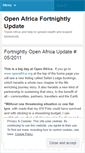 Mobile Screenshot of openafrica.wordpress.com