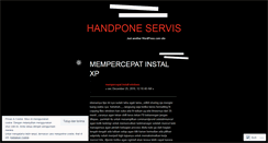 Desktop Screenshot of handponeservise.wordpress.com