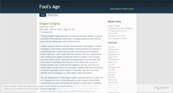 Desktop Screenshot of foolsage.wordpress.com