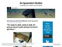 Tablet Screenshot of iguanodonstudies.wordpress.com