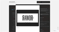 Desktop Screenshot of aminurashid.wordpress.com