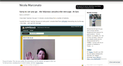 Desktop Screenshot of nicolamar.wordpress.com