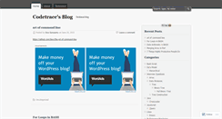 Desktop Screenshot of codetrace.wordpress.com