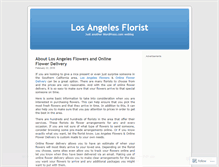 Tablet Screenshot of laflorist.wordpress.com