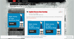Desktop Screenshot of gannons.wordpress.com