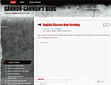 Tablet Screenshot of gannons.wordpress.com