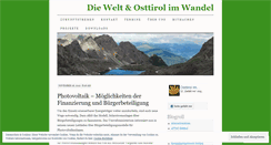 Desktop Screenshot of osttirolimwandel.wordpress.com