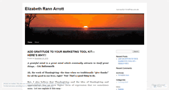Desktop Screenshot of elizabethrannarrott.wordpress.com