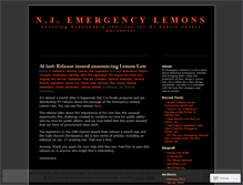 Tablet Screenshot of njemergencylemons.wordpress.com