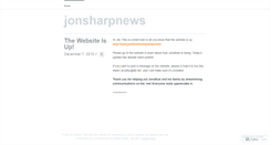 Desktop Screenshot of jonsharpnews.wordpress.com