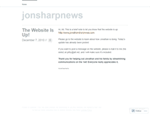 Tablet Screenshot of jonsharpnews.wordpress.com