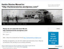 Tablet Screenshot of harbinstories.wordpress.com