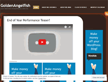 Tablet Screenshot of goldenangelfish.wordpress.com
