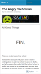 Mobile Screenshot of angrytechnician.wordpress.com