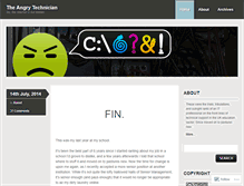 Tablet Screenshot of angrytechnician.wordpress.com