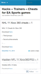 Mobile Screenshot of easportscheats.wordpress.com
