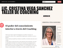 Tablet Screenshot of cristinasancheztallercoachingvisionvida.wordpress.com