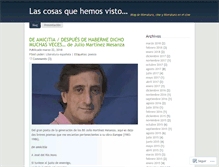 Tablet Screenshot of cosasquehemosvisto.wordpress.com