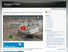 Tablet Screenshot of kickingcrow.wordpress.com