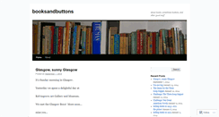 Desktop Screenshot of booksandbuttons.wordpress.com