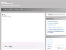 Tablet Screenshot of mjtkavanagh.wordpress.com