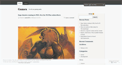 Desktop Screenshot of gamesgamegames.wordpress.com